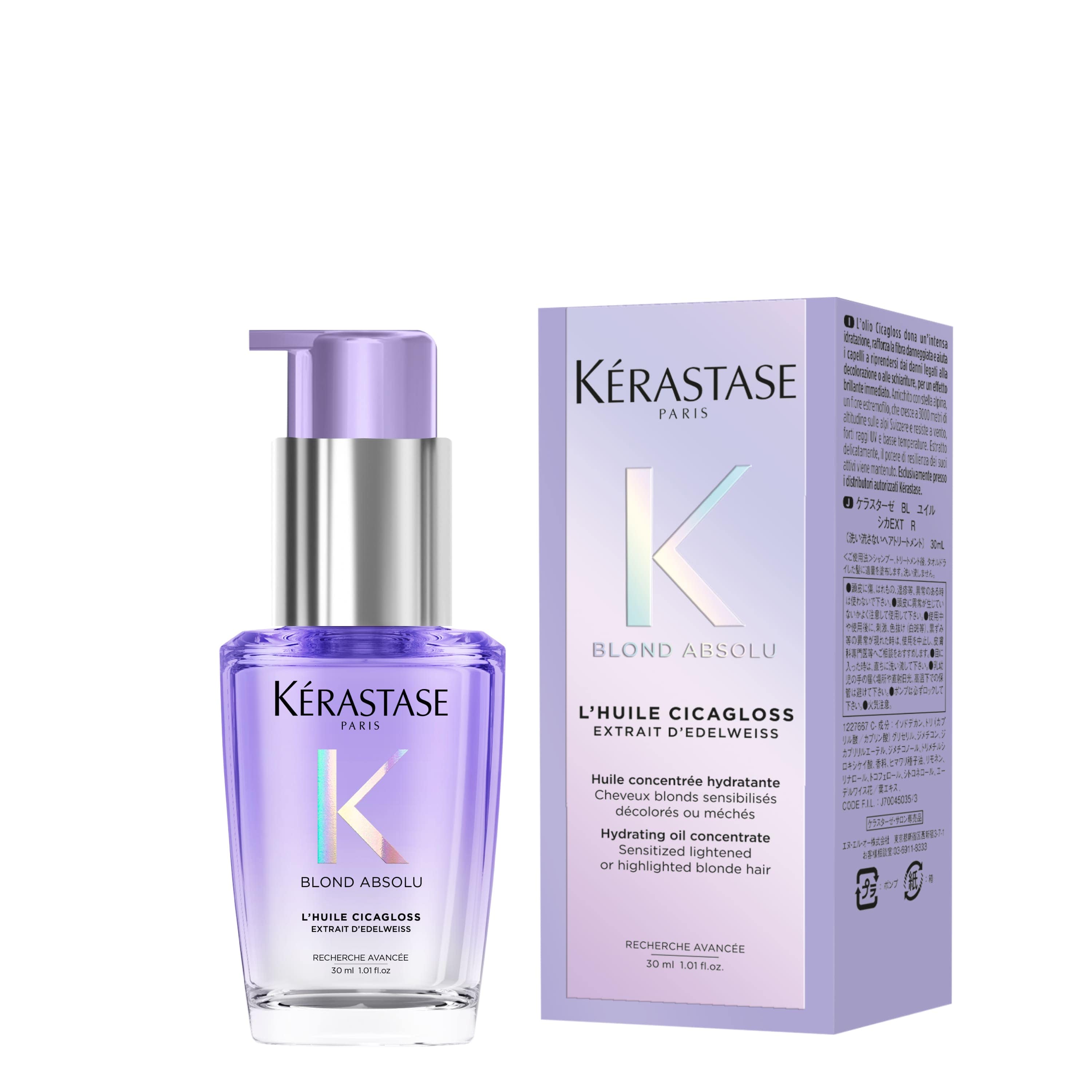 KÉRASTASE Aceite Capilar KERASTASE BLOND ABSOLU Huile Cicagloss 30 ml Roberta Beauty Club Tienda Online Productos de Peluqueria