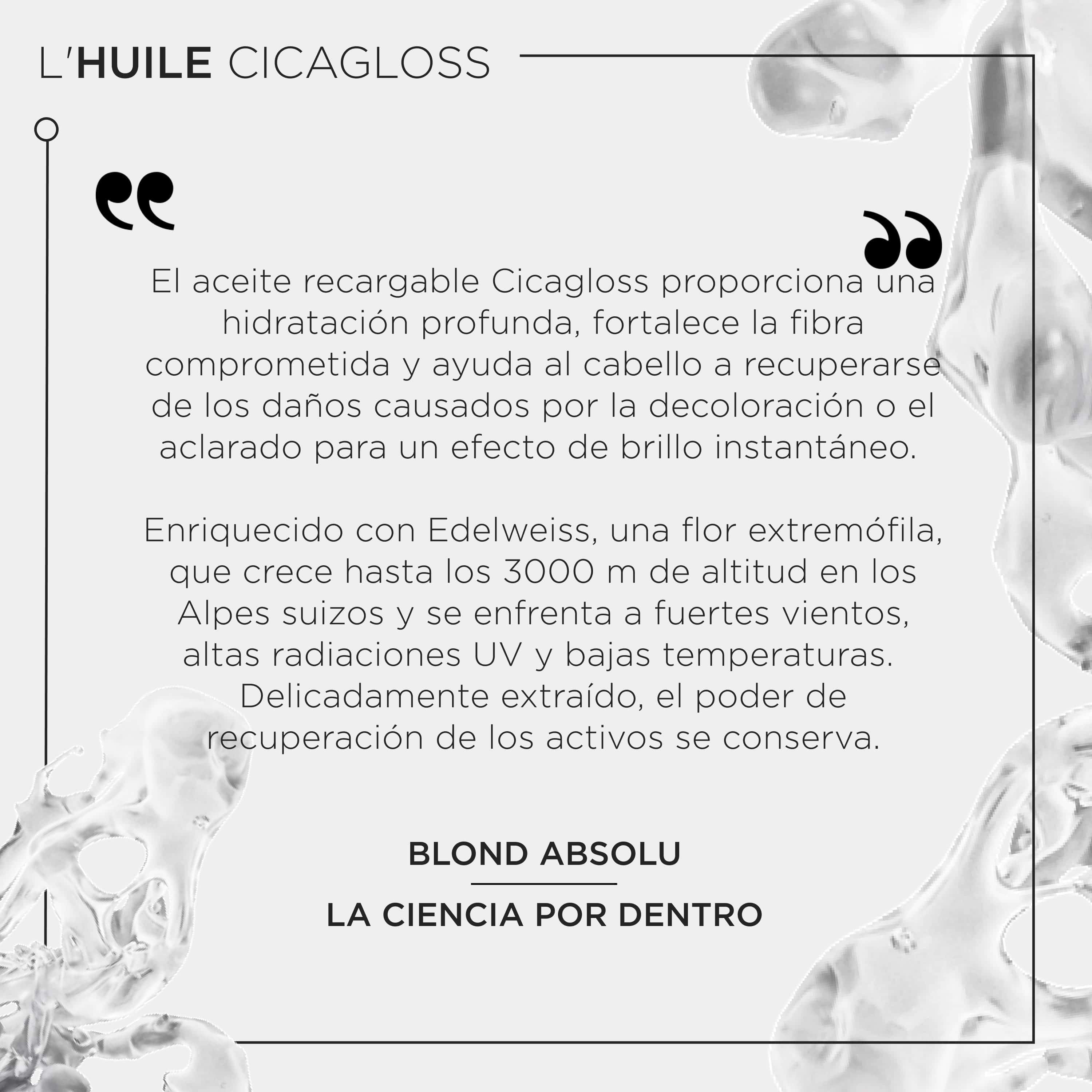 KÉRASTASE Aceite Capilar KERASTASE BLOND ABSOLU Huile Cicagloss 30 ml Roberta Beauty Club Tienda Online Productos de Peluqueria