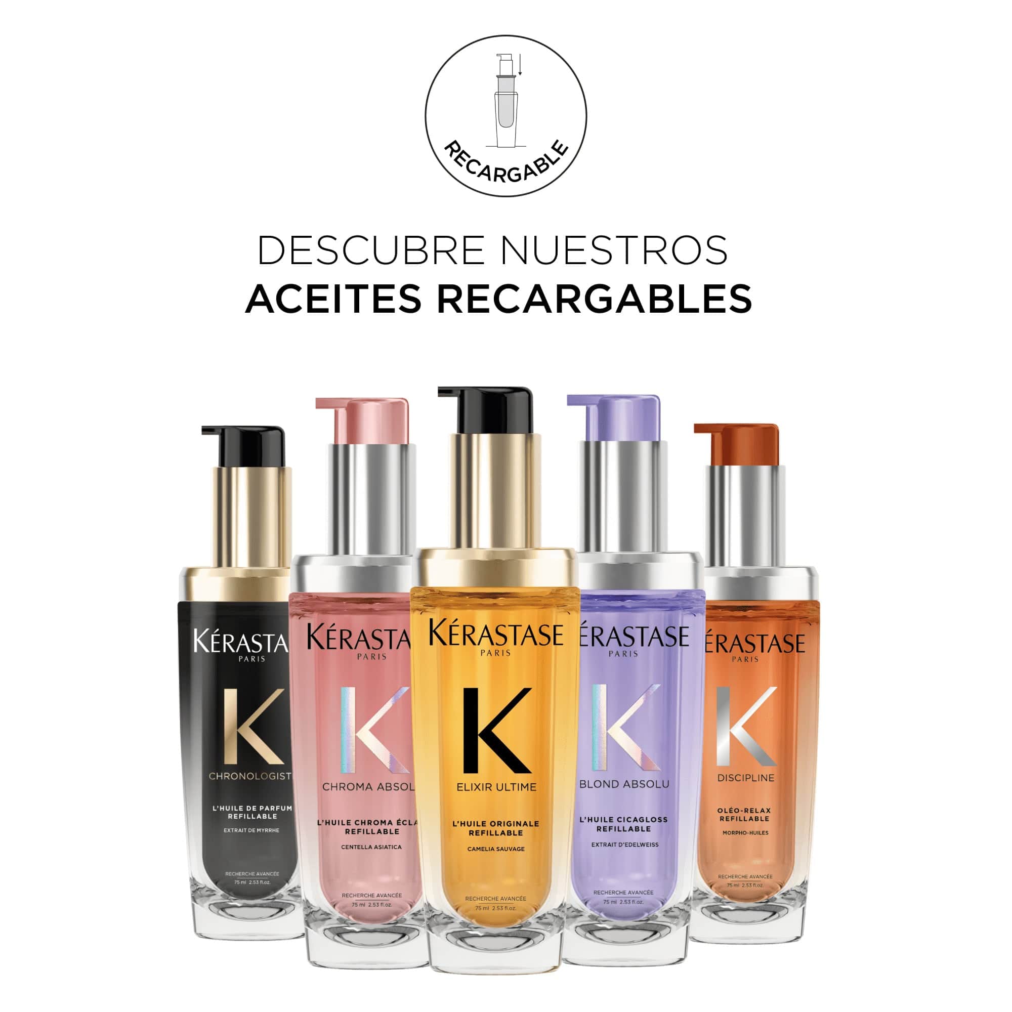 KÉRASTASE Aceite Capilar KERASTASE BLOND ABSOLU Huile Cicagloss Recarga 75ml Roberta Beauty Club Tienda Online Productos de Peluqueria