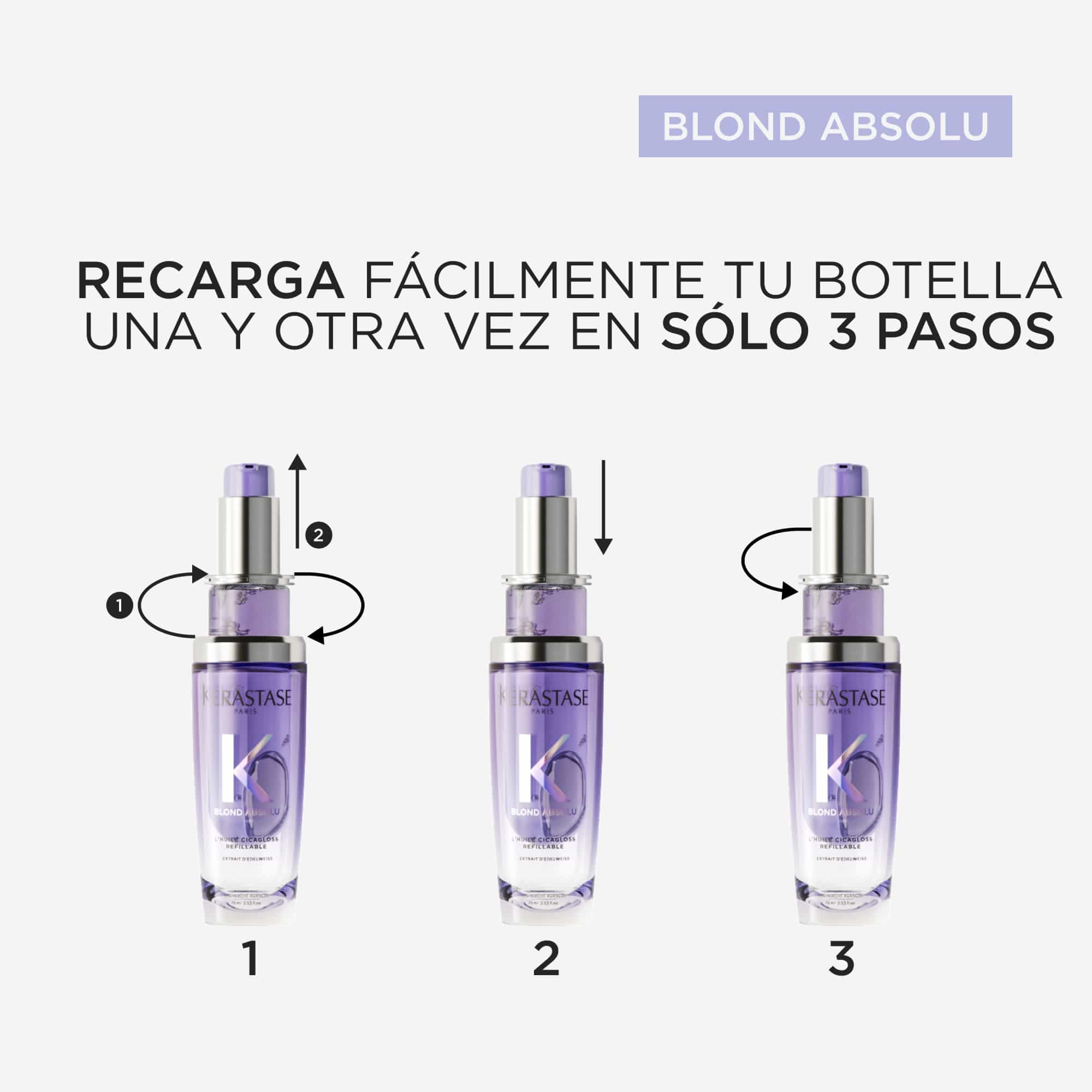 KÉRASTASE Aceite Capilar KERASTASE BLOND ABSOLU Huile Cicagloss Recarga 75ml Roberta Beauty Club Tienda Online Productos de Peluqueria