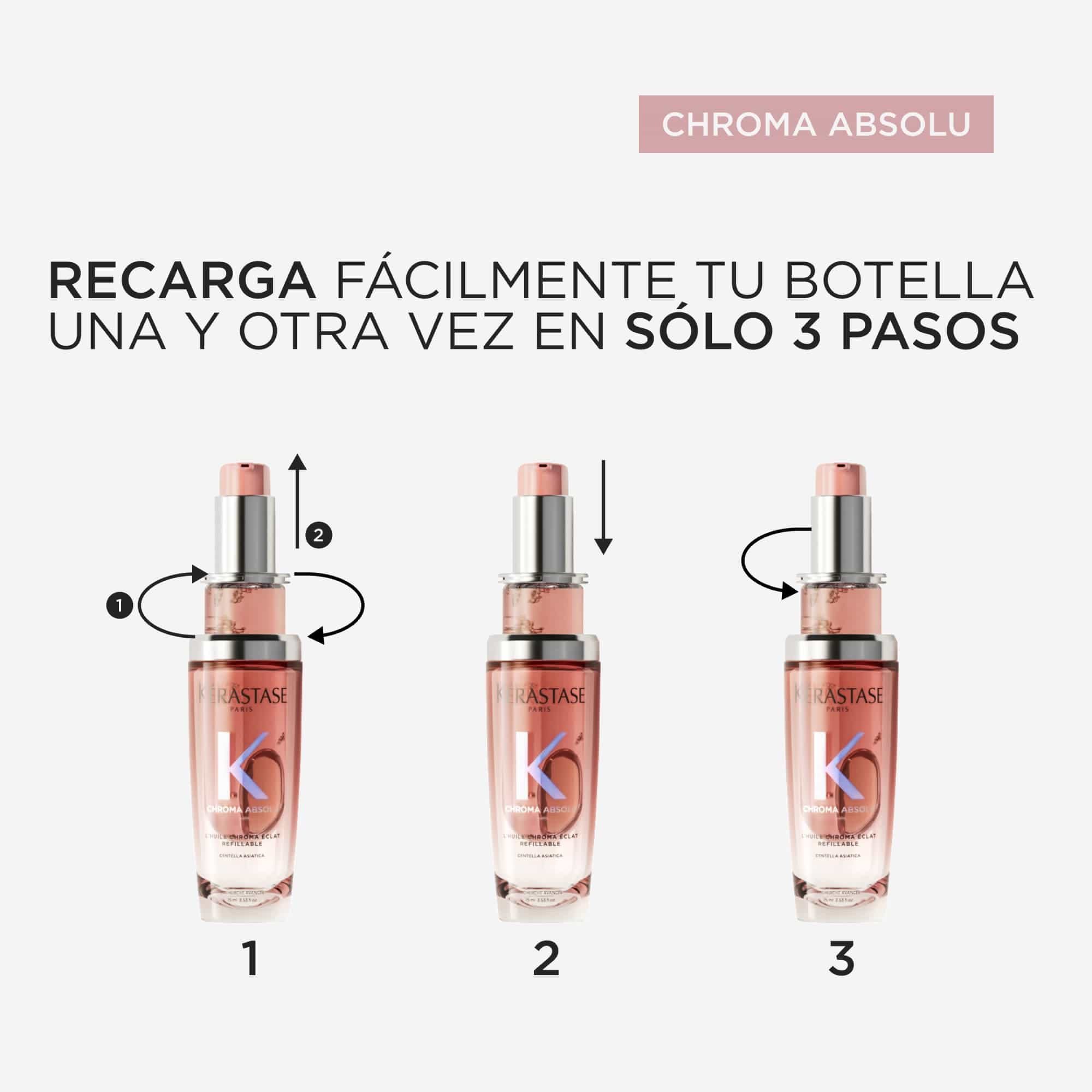 KÉRASTASE Aceite Capilar KERASTASE CHROMA ABSOLU Huile Chroma Eclat Recargable 75ml Roberta Beauty Club Tienda Online Productos de Peluqueria