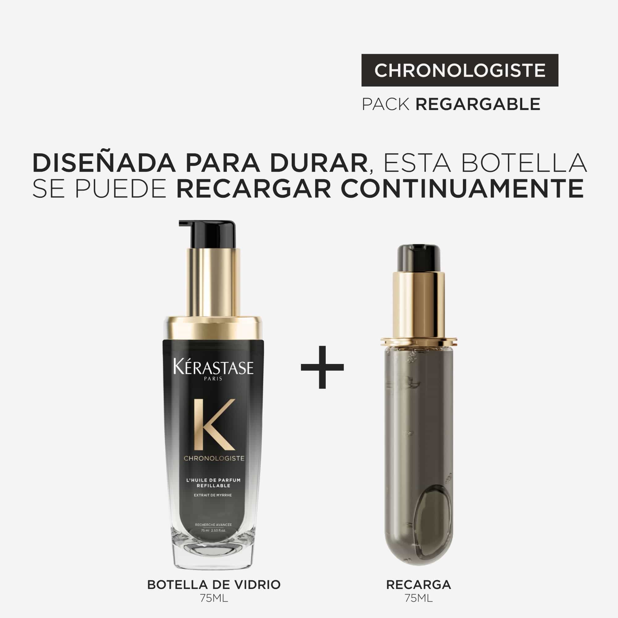 KÉRASTASE Aceite Capilar KERASTASE CHRONOLOGISTE Huile de Parfum Recarga 75ml Roberta Beauty Club Tienda Online Productos de Peluqueria