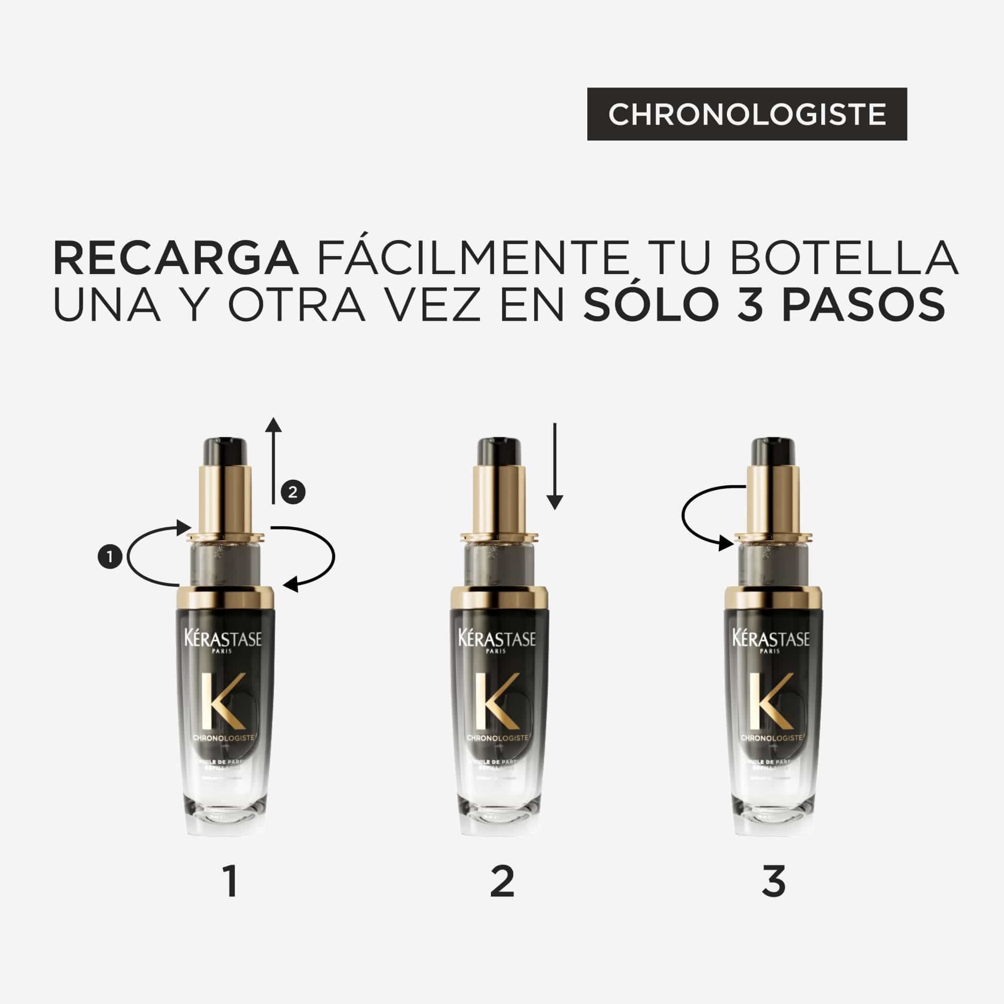 KÉRASTASE Aceite Capilar KERASTASE CHRONOLOGISTE Huile de Parfum Recarga 75ml Roberta Beauty Club Tienda Online Productos de Peluqueria