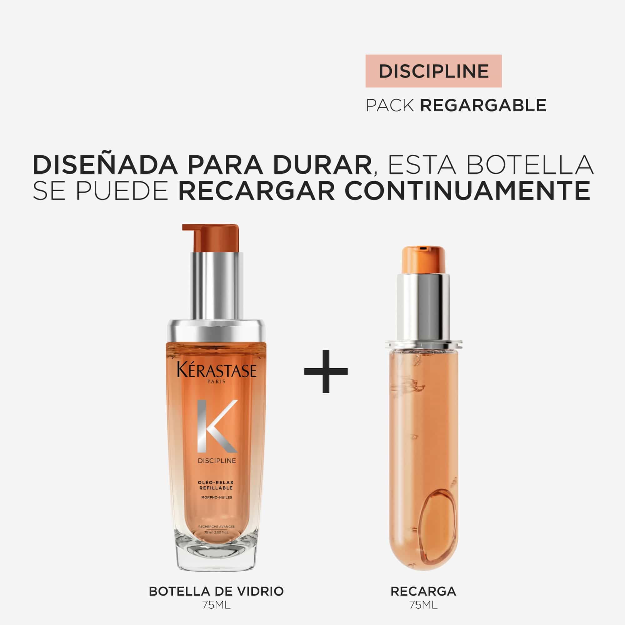 KÉRASTASE Aceite Capilar KERASTASE DISCIPLINE Huile Oleo-Relax Recarga 75ml Roberta Beauty Club Tienda Online Productos de Peluqueria