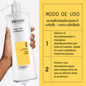 Nioxin Acondicionador SYSTEM 1 SCALP THERAPY Acondicionador Step 2 Cabello Natural 1000ml Roberta Beauty Club Tienda Online Productos de Peluqueria