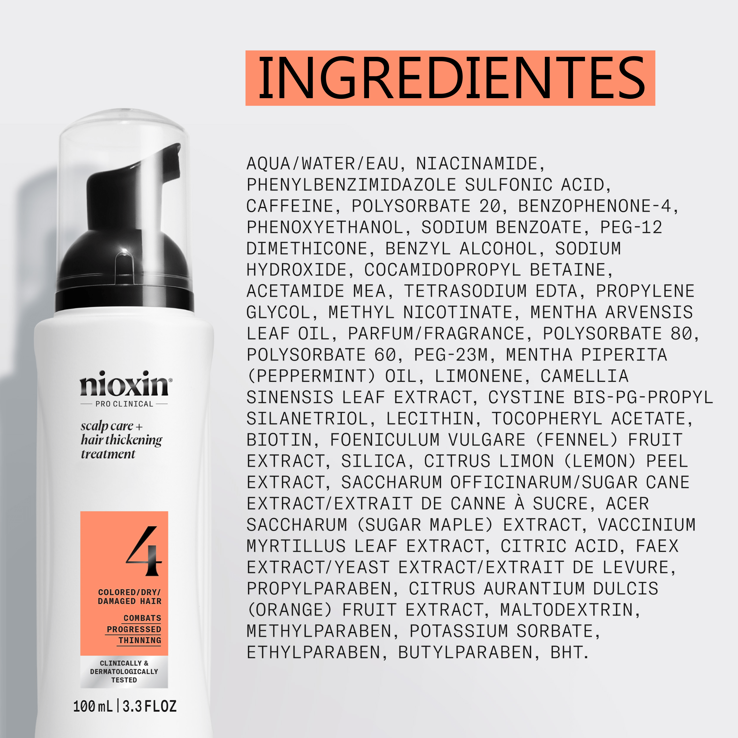 Nioxin Tratamiento SYSTEM 4 Treatment -Paso 3-100ml Roberta Beauty Club Tienda Online Productos de Peluqueria