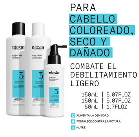 Nioxin Tratamiento SYSTEM Kit 3 Champú 150ml + Acondicionador 150ml + Tratamiento 50ml Roberta Beauty Club Tienda Online Productos de Peluqueria