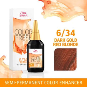 Wella Tinte Color Fresh 06/34 Rubio Oscuro Dorado Cobrizo_75ml Roberta Beauty Club Tienda Online Productos de Peluqueria