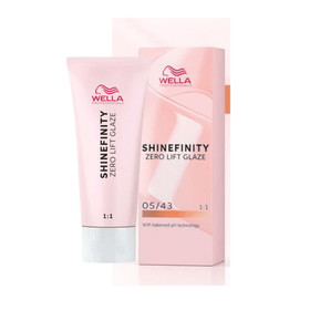 Shinefinity Wella 05/43 Castaño Claro Cobrizo Dorado -60ML