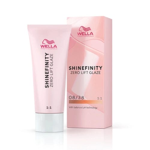 Wella Tinte Shinefinity Wella 08/38 Rubio Claro Dorado Perla -60ML Roberta Beauty Club Tienda Online Productos de Peluqueria